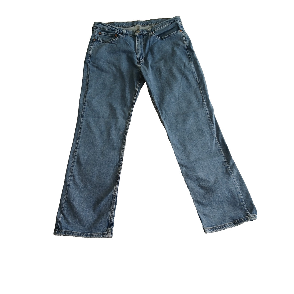 Levis 514 Jeans 36x30 Blue Light Wash Straight Leg Regular Comfortable Fit Denim